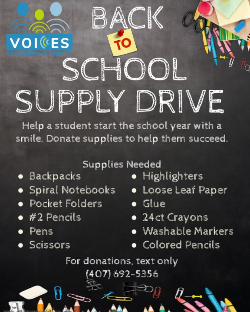 school supply drive