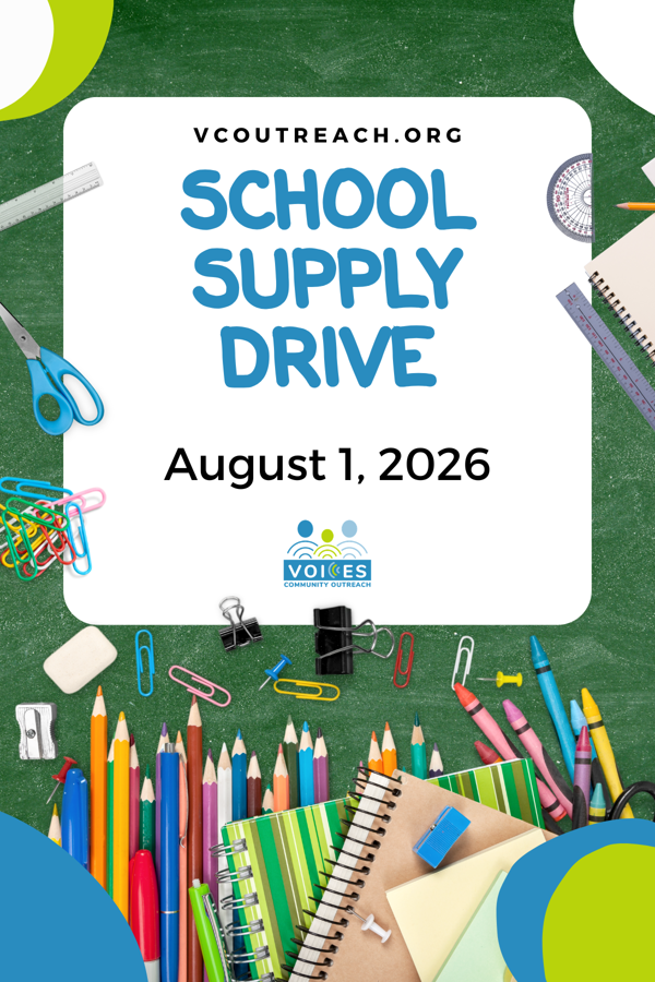 vcoutreach school supply drive 2026